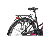 Trekingový bicykel 28" VELLBERG DISCOVER 1.2 Čierno-ružový 19"